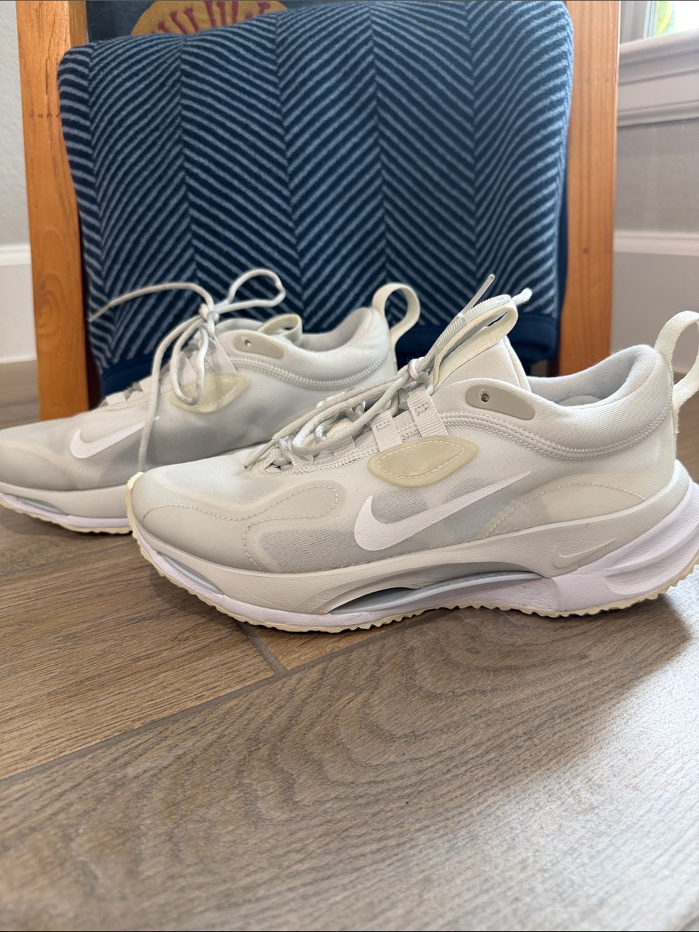 Nike Women’s SPARK Cream and White Athletic Sneakers